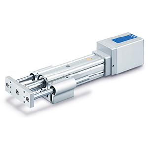 Электропривод со встроенным контроллером, штоковый тип с направляющими – EQYG#H